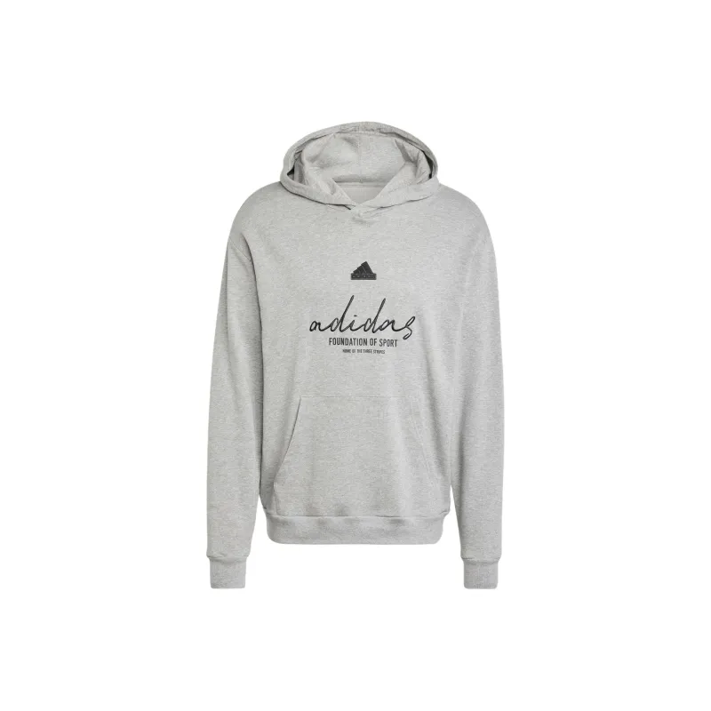 Adidas BRAND LOVE Sweatshirt Men's Medium Heather Gray-0