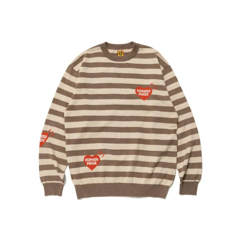 HUMAN MADE Striped L/S Knit Sweater-0