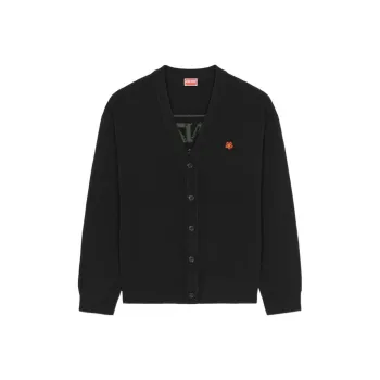 KENZO Patch detail Wool Cardigan