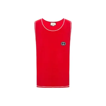 GUCCI Tank Tops Men Red