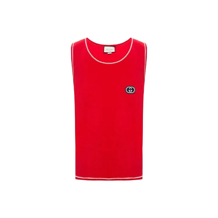 GUCCI Tank Tops Men Red-0