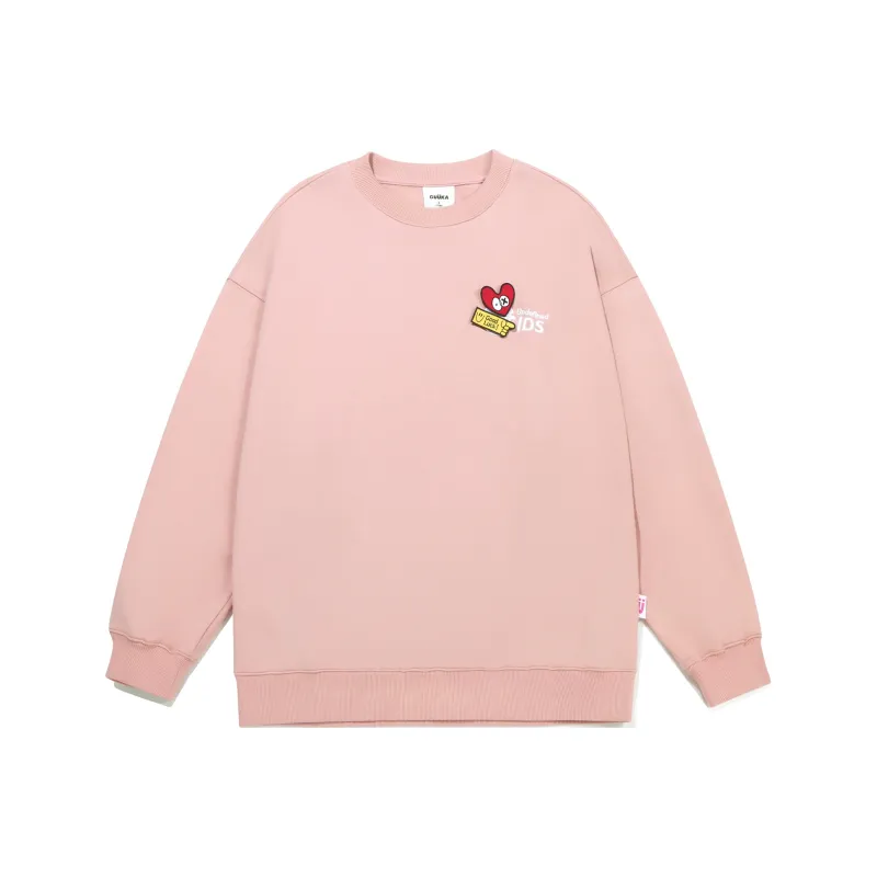 Guuka Hook and Loop Loose Fit Sweatshirt With Drop Shoulder Unisex-13