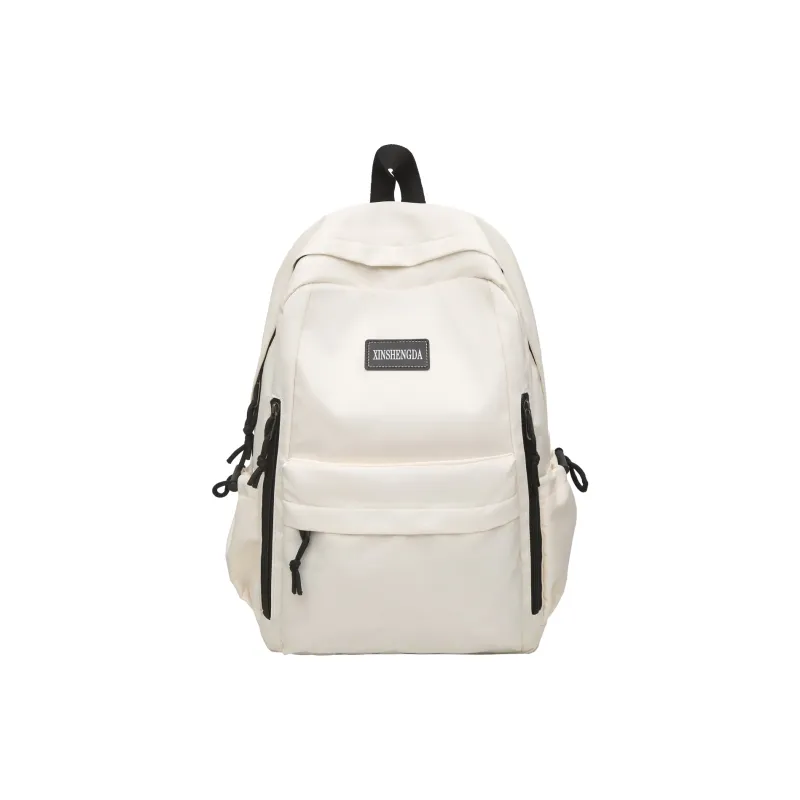 Single Warehouse Nylon Backpack Regular Unisex Black/Burgundy/Khaki/Light Green/Beige-0