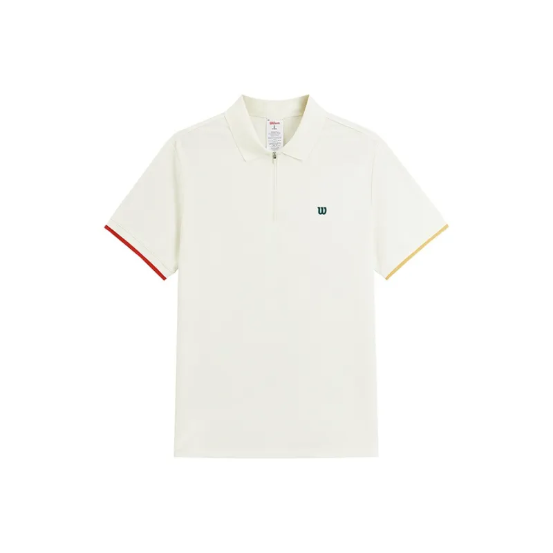 Wilson 25 Spring Summer ON THE DAILY CLUB SPORTS Polo Shirt Men's-0