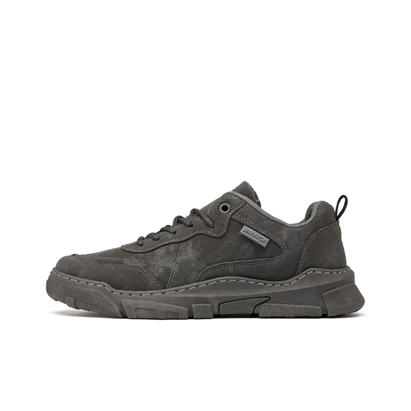 WARRIOR Work Boots Men Low Top Black/Gray/Khaki-4
