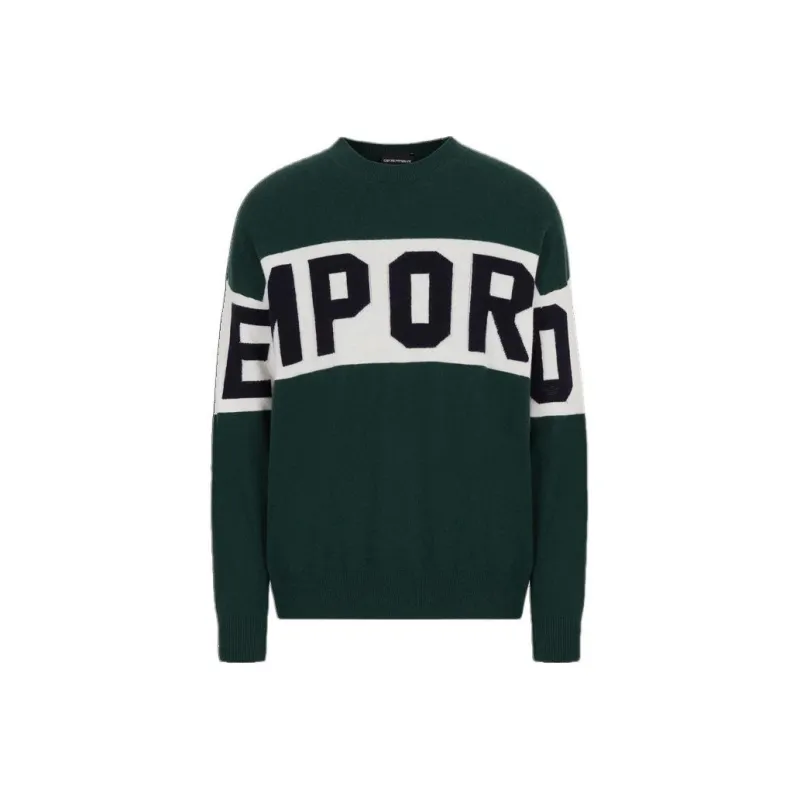 EMPORIO ARMANI Cashmere Sweaters Men Green-0