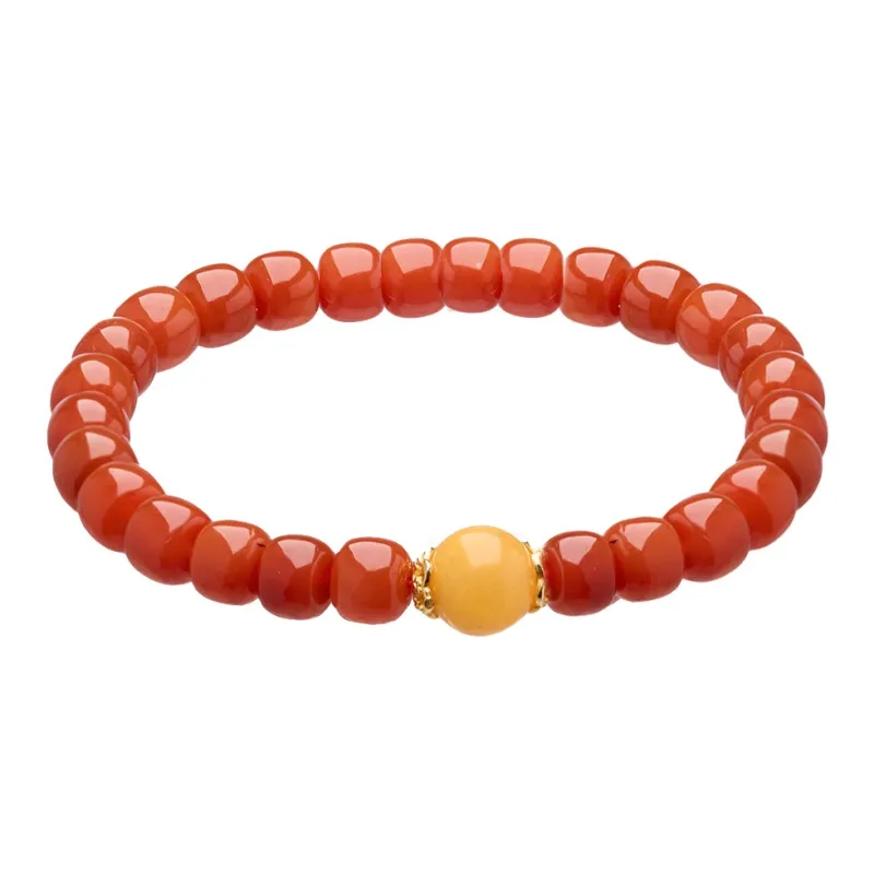 Seven Little Craftsmen Southern Red Agate Bracelets Unisex-0