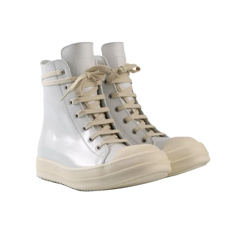 RICK OWENS/RO High Top Skateboard Shoes Women's White-2