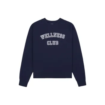 SPORTY & RICH Wellness Club Soft Crewneck Sweatshirt