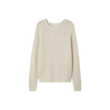 AMERICAN VINTAGE A.M FW24 Jumper Falyday Sweater Men's MELANGE BISCUIT/Mixed Biscuit Colors