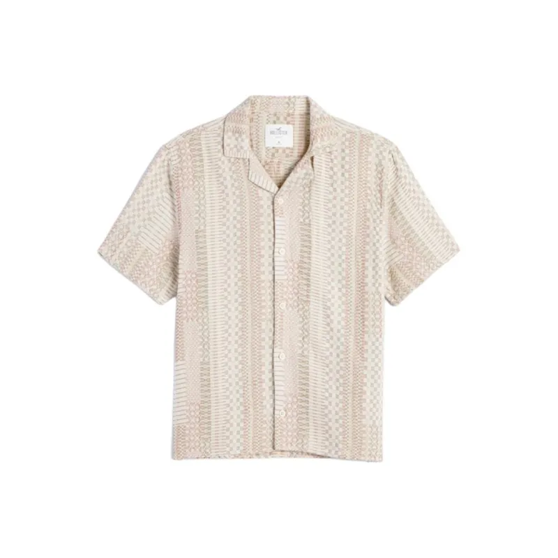 Hollister Shirt Men's Light Brown Pattern-0