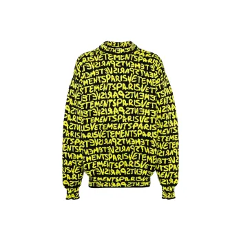 Vetements All-over Logo Crew Neck Jumper