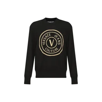 VERSACE JEANS COUTURE Logo Printed Crewneck Jumper