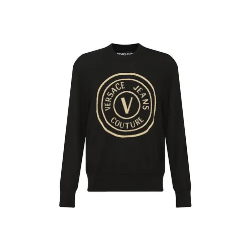 VERSACE JEANS COUTURE Logo Printed Crewneck Jumper