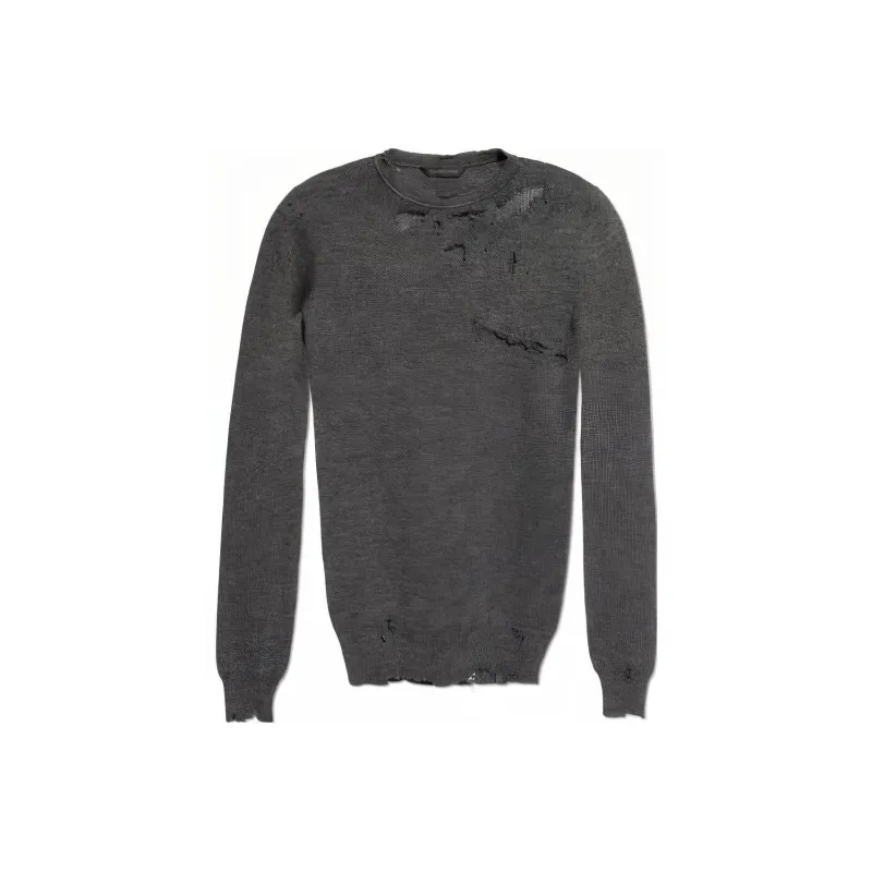 Balenciaga Distressed Knit Jumper-0