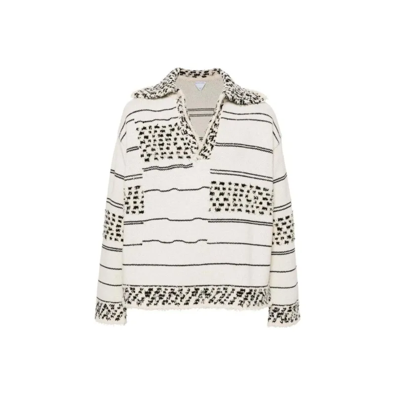Bottega Veneta Striped Polo Jumper-0