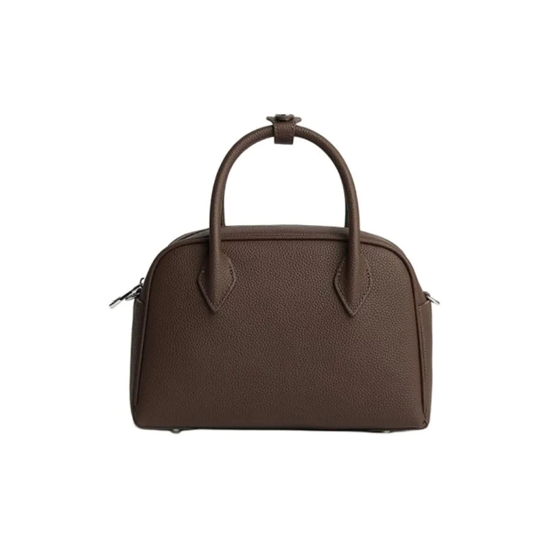 CHICWIND Top Grain Cow Leather Boston Bag Handbag Regular Women's Multicolor-7