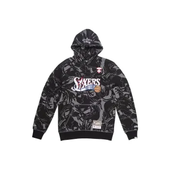 A BATHING APE Aape X Mitchell & Ness Philadelphia 76ers Hoodie