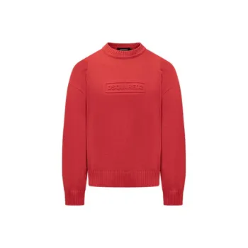DSQUARED 2 Logo Intarsia Knitted Crewneck Pullover
