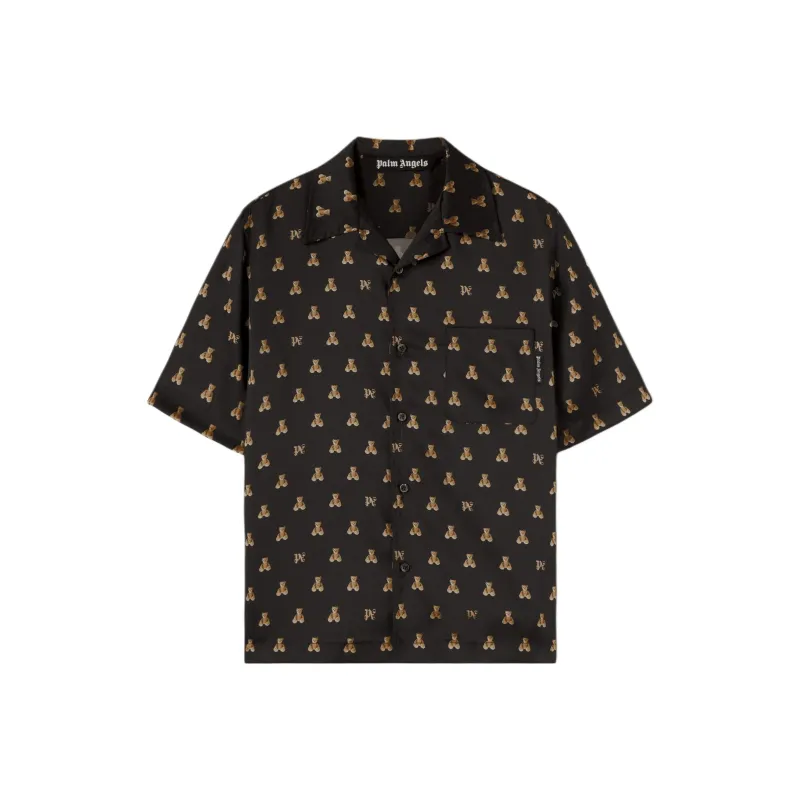 PALM ANGELS Bear Monogram Shirt-0