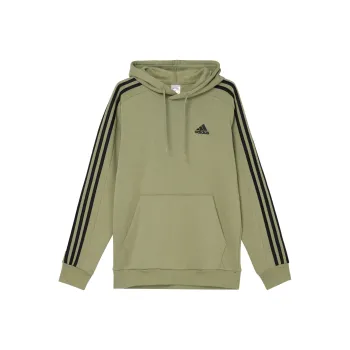 Adidas ESSENTIALS FLEECE 3 STRIPES HOODIE Sweatshirt Men's Tent Green
