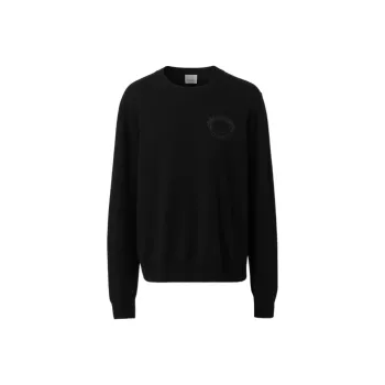 Burberry Oak Leaf Crest Wool Jumper