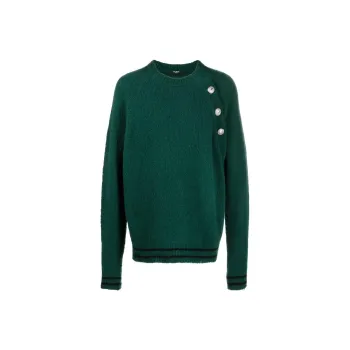 BALMAIN Cashmere Sweaters Men Green