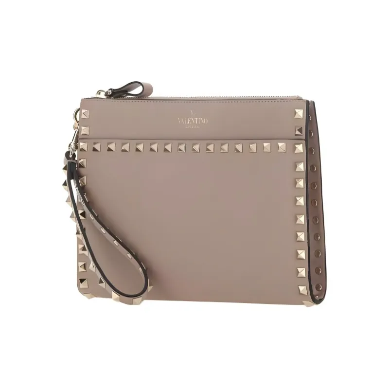 Valentino Leather Clutch Women's Vintage Pink-1
