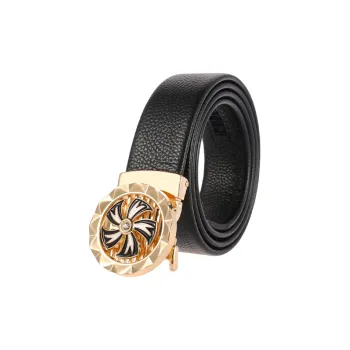 YUZHAOLIN Top Grain Cow Leather Belts Men's Width 3.8CM