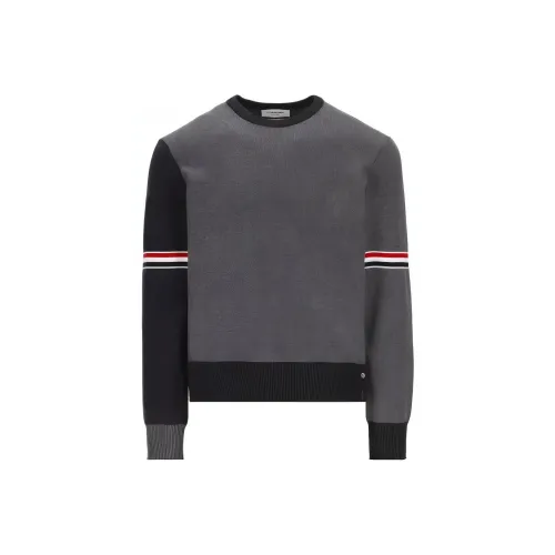 THOM BROWNE Color Block Crewneck Sweater