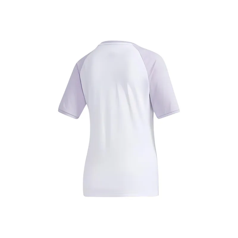 Adidas Neo Raglan Sleeve T Shirt Women's Light Purple White-1