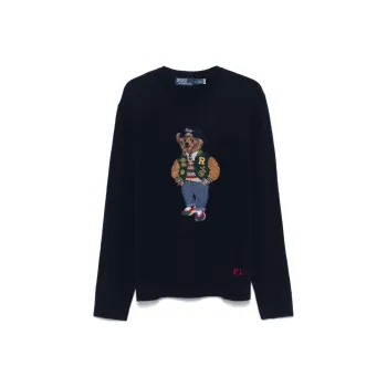 Polo Ralph Lauren Polo Bear Intarsia Knit Crewneck Jumper