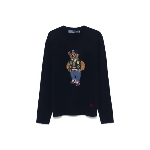 Polo Ralph Lauren Polo Bear Intarsia Knit Crewneck Jumper