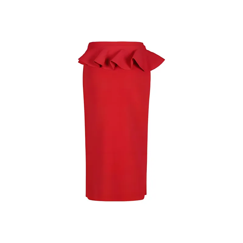 Alexander McQueen Casual Long Skirts Women's Red-1