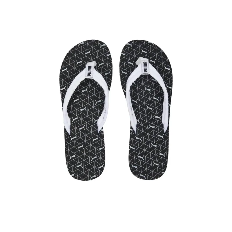 PUMA Epic Flip V2 Abrasion Resistant Slip Resistant Flip Flops Men's Black White-2