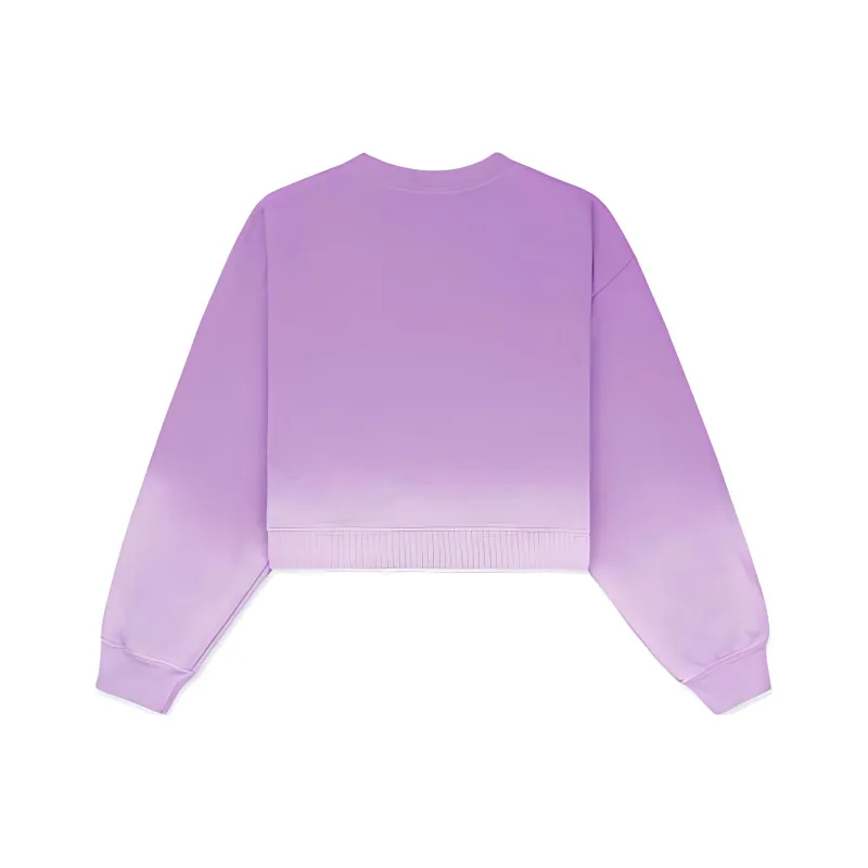 SPORTY & RICH Dip Dye Logo embroidered Sweatshirt-1