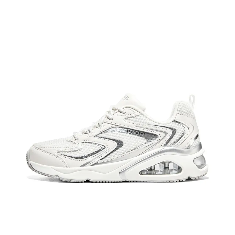 Skechers Tres Air Uno Vision airy 'White Silver' Women's-0
