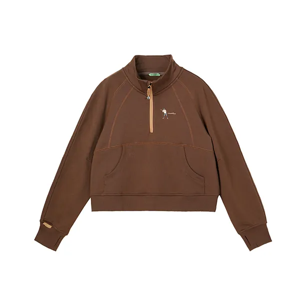 Umamiism Half Zip Sweatshirt Unisex-8