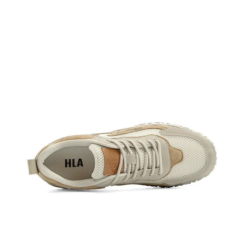 HLA Casual Shoes Men Low Top Army Green/Sand-7
