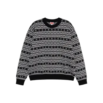KENZO Logo Jacquard Long Sleeved Jumper