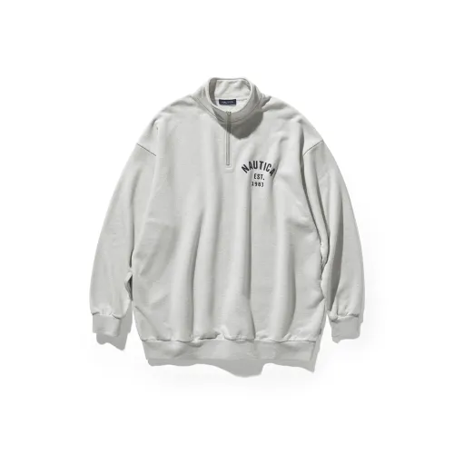 Nautica White Sail Long Sleeved Sweatshirt Unisex