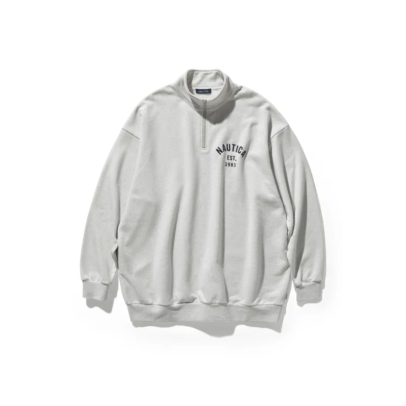 Nautica White Sail Long Sleeved Sweatshirt Unisex-0