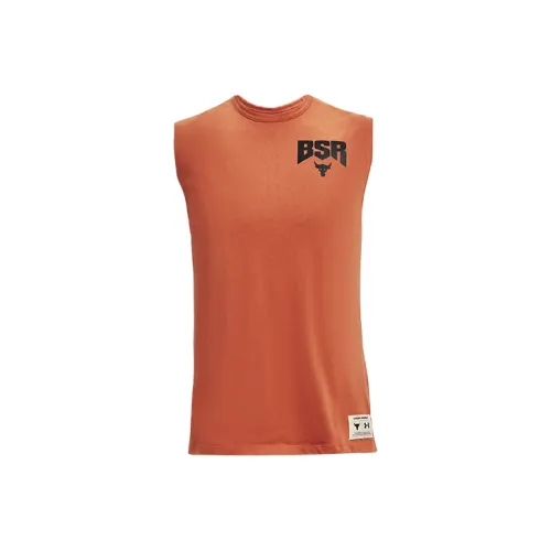 Under Armour Project Tank Tops Men's Oxidized Orange