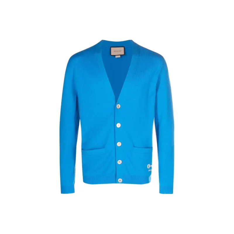 GUCCI Horsebit Detail V Neck Cardigan-0