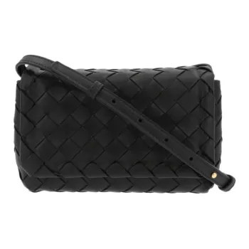 Bottega Veneta Sheepskin Shoulder Bag Women's Black