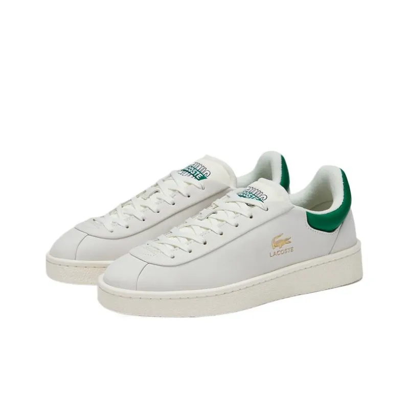 LACOSTE Low Top Skateboard Shoes Women's White-2