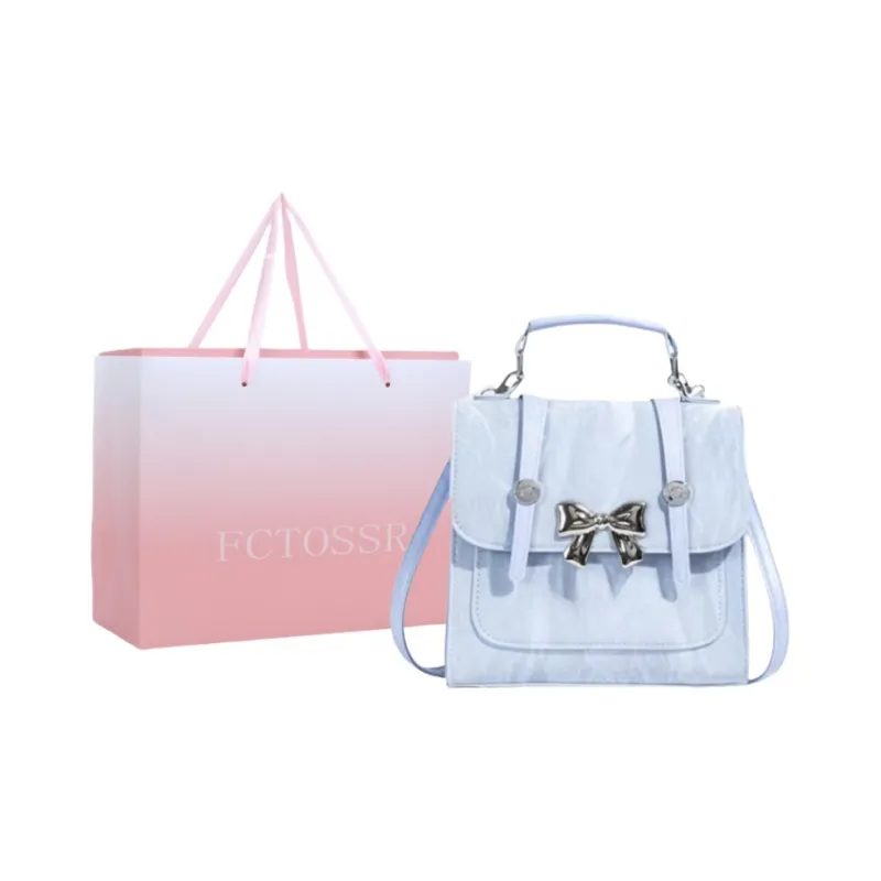 FCTOSSR PU Backpack Women's Silver Black Pink-12