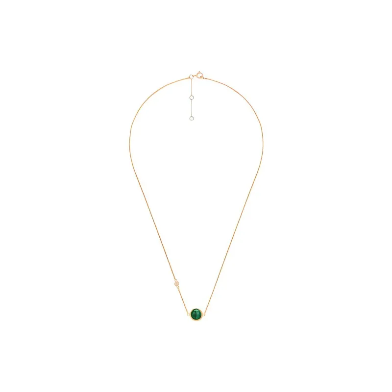 FJ Malachite Collarbone Necklace Women's-3