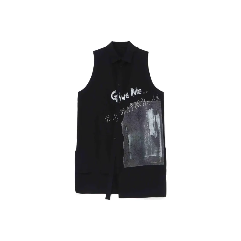 Yohji Yamamoto Tank Tops Men Black-0