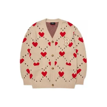 MLB Knitwear Unisex Beige Yellow